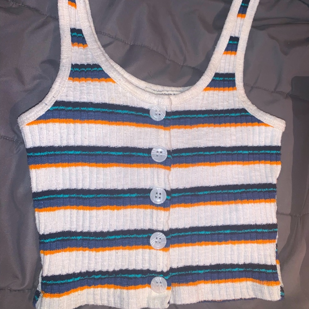 Striped knitted tank top!